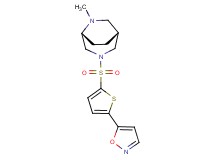 (1R*,5R*)-3-{[5-(5-isoxazolyl)-2-thienyl]sulfonyl}-6-methyl-3,6-diazabicyclo[3.2.2]nonane