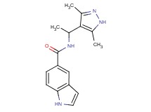 N-[1-(3,5-dimethyl-1H-pyrazol-4-yl)ethyl]-1H-indole-5-carboxamide