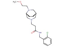 N-(2-chlorobenzyl)-3-[(1S*,5R*)-6-(2-methoxyethyl)-3,6-diazabicyclo[3.2.2]non-3-yl]propanamide