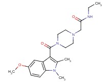 N-ethyl-2-{4-[(5-methoxy-1,2-dimethyl-1H-indol-3-yl)carbonyl]-1-piperazinyl}acetamide