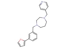 1-[3-(2-furyl)benzyl]-4-(4-pyridinylmethyl)-1,4-diazepane