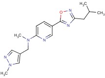 5-(3-isobutyl-1,2,4-oxadiazol-5-yl)-N-methyl-N-[(1-methyl-1H-pyrazol-4-yl)methyl]-2-pyridinamine