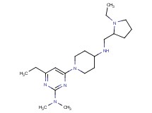 4-ethyl-6-(4-{[(1-ethylpyrrolidin-2-yl)methyl]amino}piperidin-1-yl)-N,N-dimethylpyrimidin-2-amine