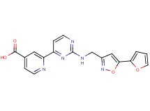 2-[2-({[5-(2-furyl)isoxazol-3-yl]methyl}amino)pyrimidin-4-yl]isonicotinic acid