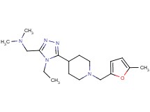 1-(4-ethyl-5-{1-[(5-methyl-2-furyl)methyl]piperidin-4-yl}-4H-1,2,4-triazol-3-yl)-N,N-dimethylmethanamine