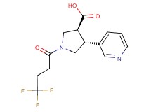 (3S*,4R*)-4-pyridin-3-yl-1-(4,4,4-trifluorobutanoyl)pyrrolidine-3-carboxylic acid