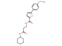 N-[3-(cyclohexylamino)-3-oxopropyl]-5-(4-methoxyphenyl)-2-furamide