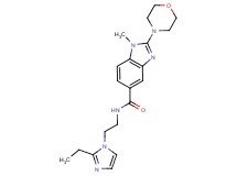N-[2-(2-ethyl-1H-imidazol-1-yl)ethyl]-1-methyl-2-(4-morpholinyl)-1H-benzimidazole-5-carboxamide