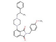 2-(4-methoxybenzyl)-4-[4-(2-phenylpropyl)-1-piperazinyl]-1H-isoindole-1,3(2H)-dione