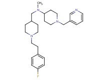 N-({1-[2-(4-fluorophenyl)ethyl]-4-piperidinyl}methyl)-N-methyl-1-(3-pyridinylmethyl)-4-piperidinamine