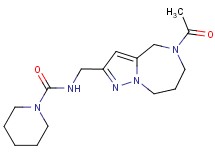 N-[(5-acetyl-5,6,7,8-tetrahydro-4H-pyrazolo[1,5-a][1,4]diazepin-2-yl)methyl]piperidine-1-carboxamide