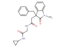 2-(3-benzyl-1-methyl-2-oxo-2,3-dihydro-1H-indol-3-yl)-N-[2-(cyclopropylamino)-2-oxoethyl]acetamide