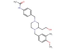 N-(4-{[3-(2-hydroxyethyl)-4-(4-methoxy-3-methylbenzyl)-1-piperazinyl]methyl}phenyl)acetamide