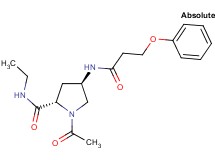 (4R)-1-acetyl-N-ethyl-4-[(3-phenoxypropanoyl)amino]-L-prolinamide