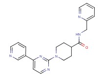 N-(2-pyridinylmethyl)-1-[4-(3-pyridinyl)-2-pyrimidinyl]-4-piperidinecarboxamide