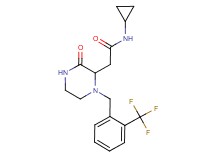 N-cyclopropyl-2-{3-oxo-1-[2-(trifluoromethyl)benzyl]-2-piperazinyl}acetamide