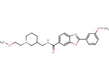 N-{[1-(2-methoxyethyl)-3-piperidinyl]methyl}-2-(3-methoxyphenyl)-1,3-benzoxazole-6-carboxamide