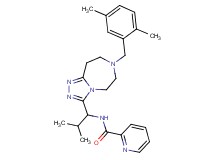 N-{1-[7-(2,5-dimethylbenzyl)-6,7,8,9-tetrahydro-5H-[1,2,4]triazolo[4,3-d][1,4]diazepin-3-yl]-2-methylpropyl}-2-pyridinecarboxamide