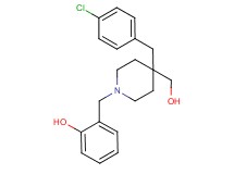 2-{[4-(4-chlorobenzyl)-4-(hydroxymethyl)-1-piperidinyl]methyl}phenol