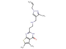2-(2-{[(1-allyl-3-methyl-1H-pyrazol-4-yl)methyl]amino}ethyl)-5,6-dimethylthieno[2,3-d]pyrimidin-4(3H)-one