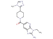 3-ethyl-6-{[4-(4-methyl-4H-1,2,4-triazol-3-yl)piperidin-1-yl]carbonyl}-3H-imidazo[4,5-b]pyridin-2-amine