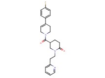 5-{[4-(4-fluorophenyl)-3,6-dihydro-1(2H)-pyridinyl]carbonyl}-1-[2-(2-pyridinyl)ethyl]-2-piperidinone