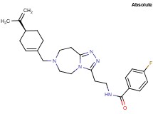 4-fluoro-N-[2-(7-{[(4S)-4-isopropenyl-1-cyclohexen-1-yl]methyl}-6,7,8,9-tetrahydro-5H-[1,2,4]triazolo[4,3-d][1,4]diazepin-3-yl)ethyl]benzamide