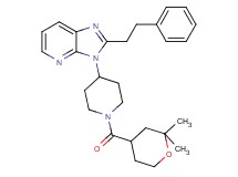 3-{1-[(2,2-dimethyltetrahydro-2H-pyran-4-yl)carbonyl]-4-piperidinyl}-2-(2-phenylethyl)-3H-imidazo[4,5-b]pyridine
