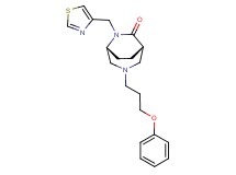 (1S*,5R*)-3-(3-phenoxypropyl)-6-(1,3-thiazol-4-ylmethyl)-3,6-diazabicyclo[3.2.2]nonan-7-one