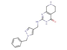 2-{[(1-benzyl-1H-pyrazol-4-yl)methyl]amino}-5,6,7,8-tetrahydropyrido[3,4-d]pyrimidin-4(3H)-one hydrochloride