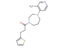 1-(3-methyl-4-pyridinyl)-4-[3-(2-thienyl)propanoyl]-1,4-diazepane