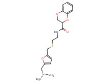 N-{2-[({5-[(dimethylamino)methyl]-2-furyl}methyl)thio]ethyl}-2,3-dihydro-1,4-benzodioxine-2-carboxamide