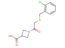 1-{[(2-chlorobenzyl)thio]acetyl}azetidine-3-carboxylic acid