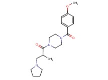 1-(4-methoxybenzoyl)-4-[2-methyl-3-(1-pyrrolidinyl)propanoyl]piperazine