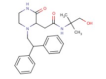2-[1-(2,2-diphenylethyl)-3-oxo-2-piperazinyl]-N-(2-hydroxy-1,1-dimethylethyl)acetamide