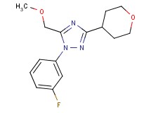 1-(3-fluorophenyl)-5-(methoxymethyl)-3-(tetrahydro-2H-pyran-4-yl)-1H-1,2,4-triazole