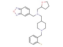 (2,1,3-benzoxadiazol-5-ylmethyl){[1-(2-fluorobenzyl)-4-piperidinyl]methyl}(tetrahydro-2-furanylmethyl)amine