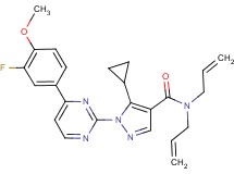 N,N-diallyl-5-cyclopropyl-1-[4-(3-fluoro-4-methoxyphenyl)-2-pyrimidinyl]-1H-pyrazole-4-carboxamide
