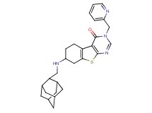 7-[(2-adamantylmethyl)amino]-3-(2-pyridinylmethyl)-5,6,7,8-tetrahydro[1]benzothieno[2,3-d]pyrimidin-4(3H)-one