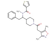 N-(1-{1-[(3,5-dimethyl-4-isoxazolyl)acetyl]-4-piperidinyl}-2-phenylethyl)-N-methyl-3-thiophenecarboxamide