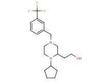 2-{1-cyclopentyl-4-[3-(trifluoromethyl)benzyl]-2-piperazinyl}ethanol