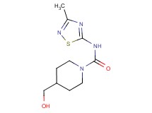 4-(hydroxymethyl)-N-(3-methyl-1,2,4-thiadiazol-5-yl)piperidine-1-carboxamide