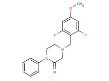 4-(2,6-difluoro-4-methoxybenzyl)-1-phenyl-2-piperazinone