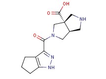 (3aS*,6aS*)-2-(1,4,5,6-tetrahydrocyclopenta[c]pyrazol-3-ylcarbonyl)hexahydropyrrolo[3,4-c]pyrrole-3a(1H)-carboxylic acid