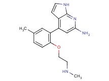 4-{5-methyl-2-[2-(methylamino)ethoxy]phenyl}-1H-pyrrolo[2,3-b]pyridin-6-amine