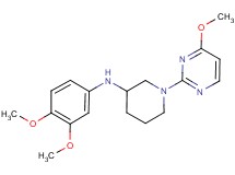 N-(3,4-dimethoxyphenyl)-1-(4-methoxy-2-pyrimidinyl)-3-piperidinamine