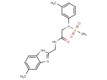 N-[(5-methyl-1H-benzimidazol-2-yl)methyl]-2-[(3-methylphenyl)(methylsulfonyl)amino]acetamide