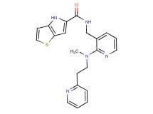 N-[(2-{methyl[2-(2-pyridinyl)ethyl]amino}-3-pyridinyl)methyl]-4H-thieno[3,2-b]pyrrole-5-carboxamide