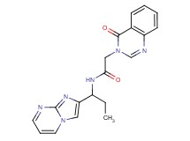 N-(1-imidazo[1,2-a]pyrimidin-2-ylpropyl)-2-(4-oxo-3(4H)-quinazolinyl)acetamide