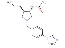 N-{(3S*,4R*)-1-[4-(1H-imidazol-1-yl)benzyl]-4-propylpyrrolidin-3-yl}acetamide